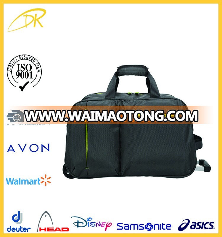 FLA audit cheap travel trolley bag, sky travel trolley luggage bag for sale